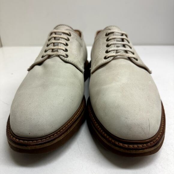 VERY GOOD Armani Jeans White Dirty Bucks Nubuck Derby Made in USA Men’s 9 D main image 4